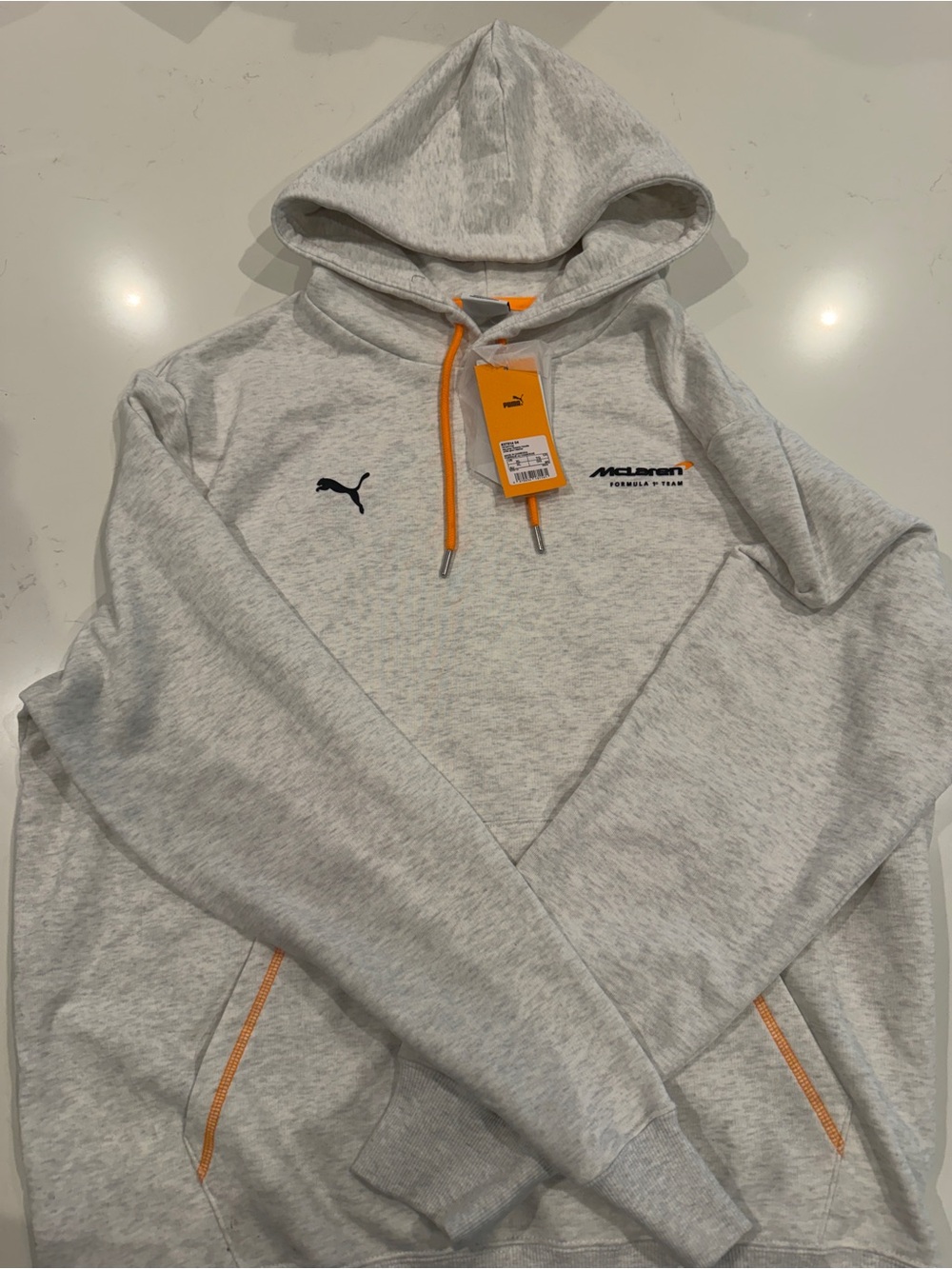 NWT Puma McLaren F1 Formula 1 Graphic Hoodie Miami Grand Prix XL